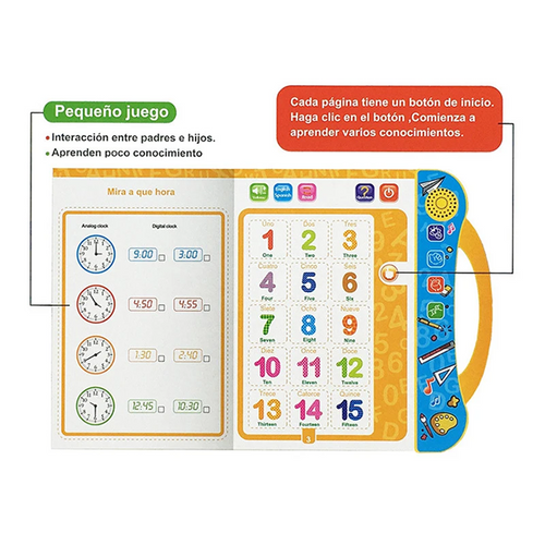 Edukids™ | Libro Interactivo de Estudio Infantil